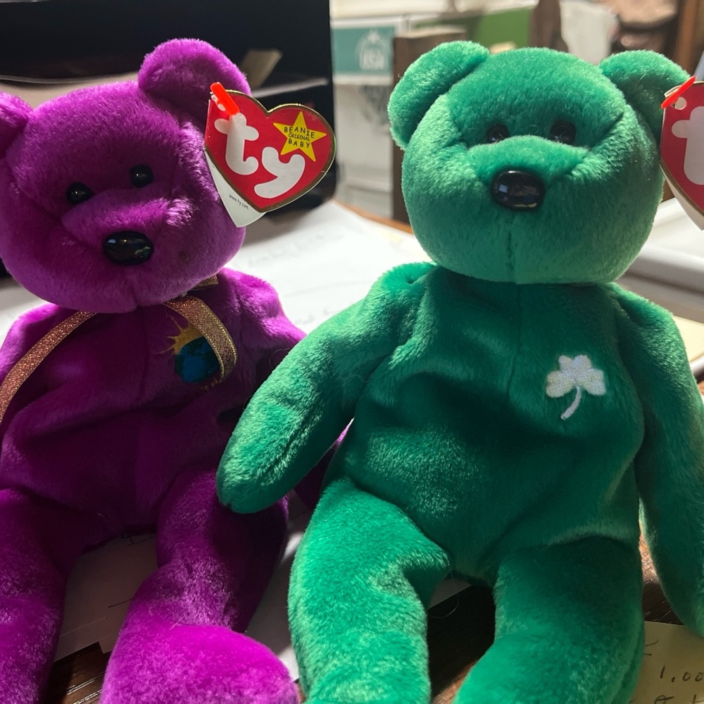 2 very rare Ty beanie babies!